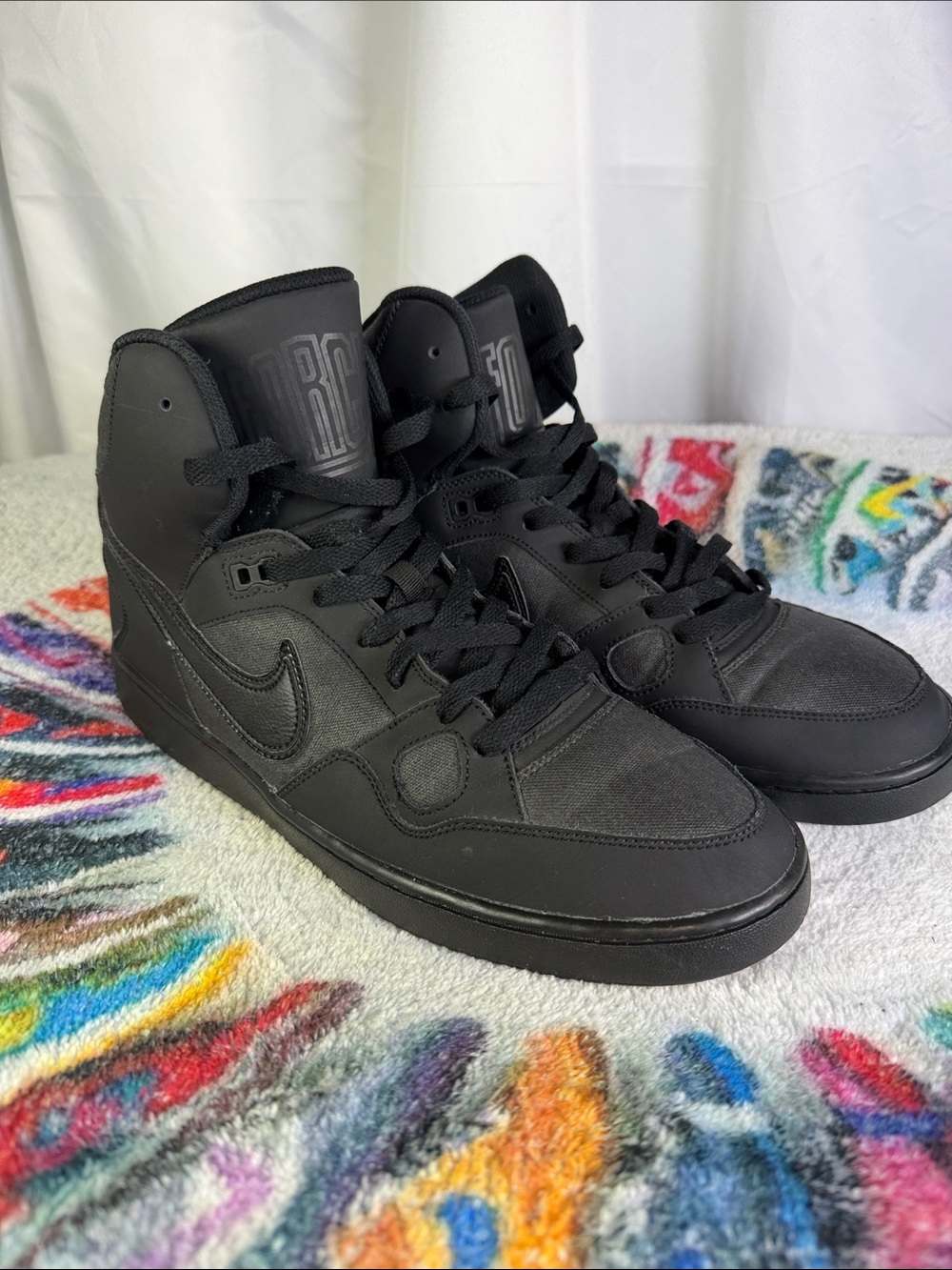 Nike Son Of The Force Men’s Black High-Top Sneakers — Sleek All-Black Design